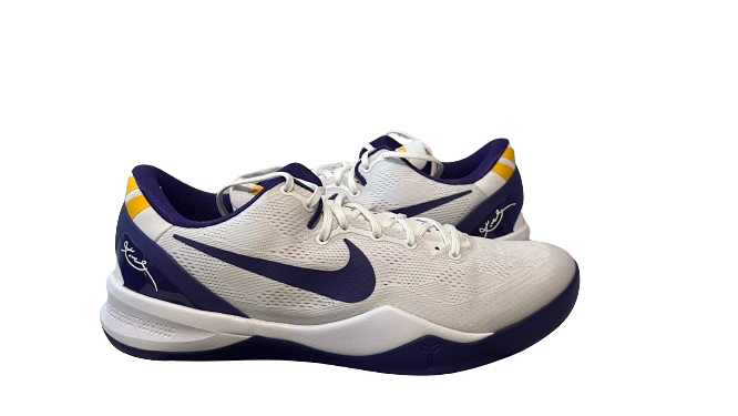 Nike Kobe 8 LSU PE White